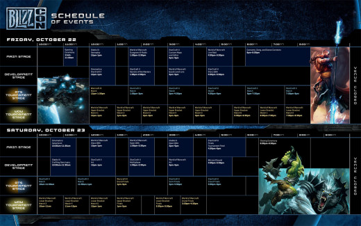 Programme de la BlizzCon 2010 Programme de la BlizzCon 2010